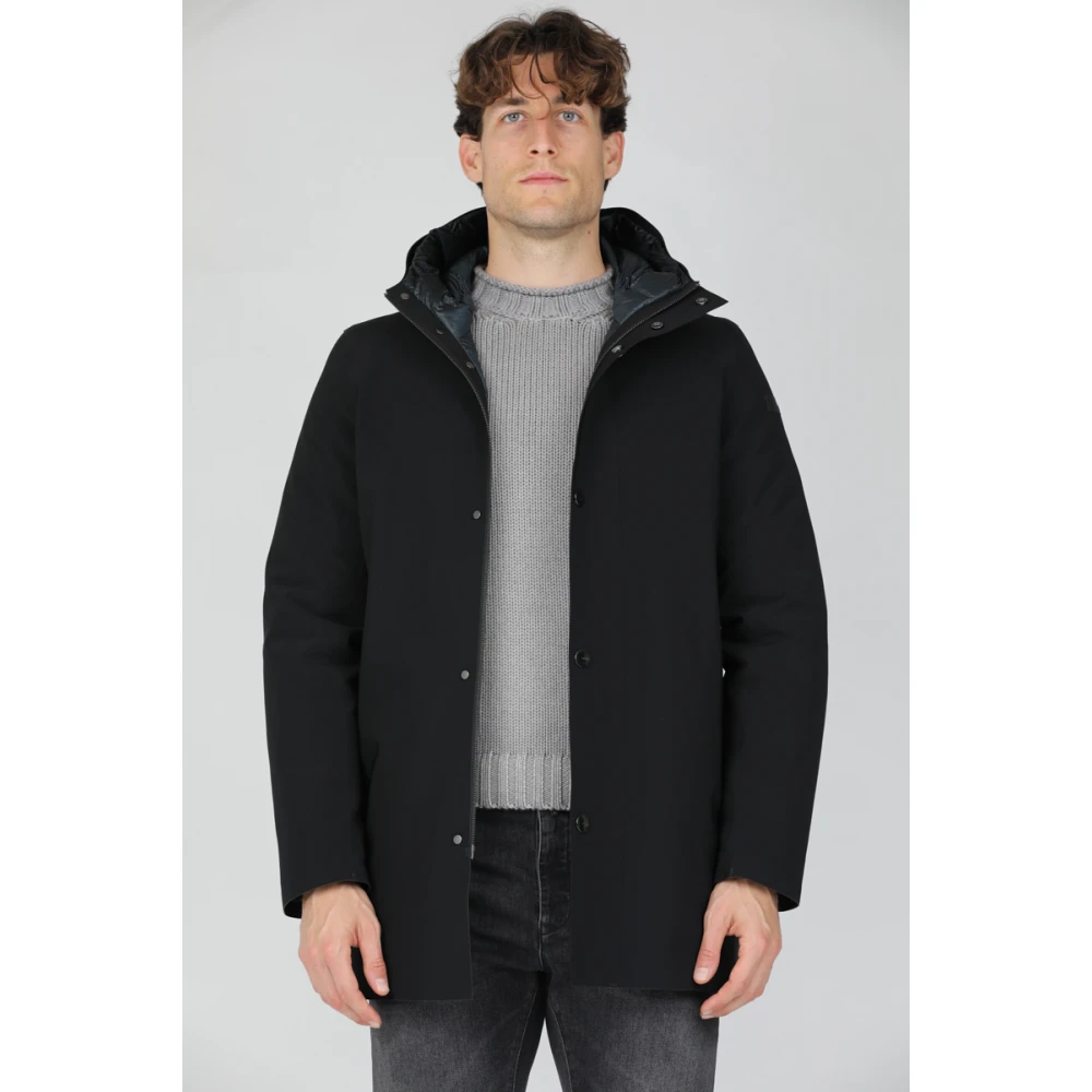 RRD Parka met Afneembare Capuchon Black Heren