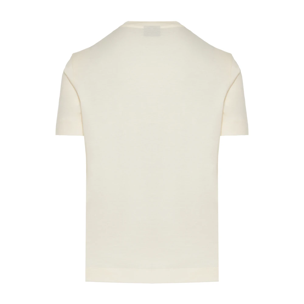 Emporio Armani Katoenen T-shirt met 3D Design White Heren