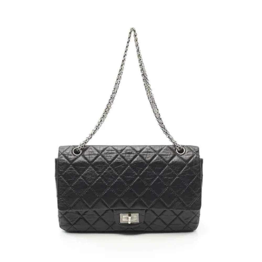 Chanel Vintage Pre-owned Leather crossbody-bags Black Dames