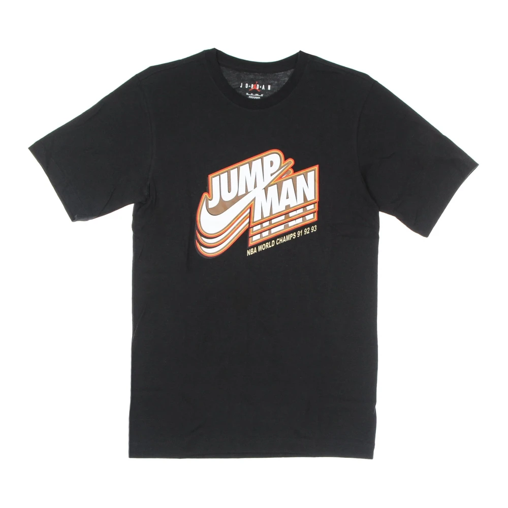 Jordan Jumpman Gfx Tee Zwart Goud Heren T-shirt Black Heren