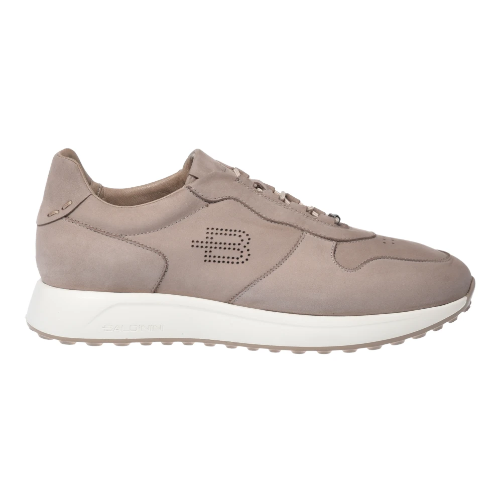 Baldinini Nubuck Sneaker Heren Schoenen Beige