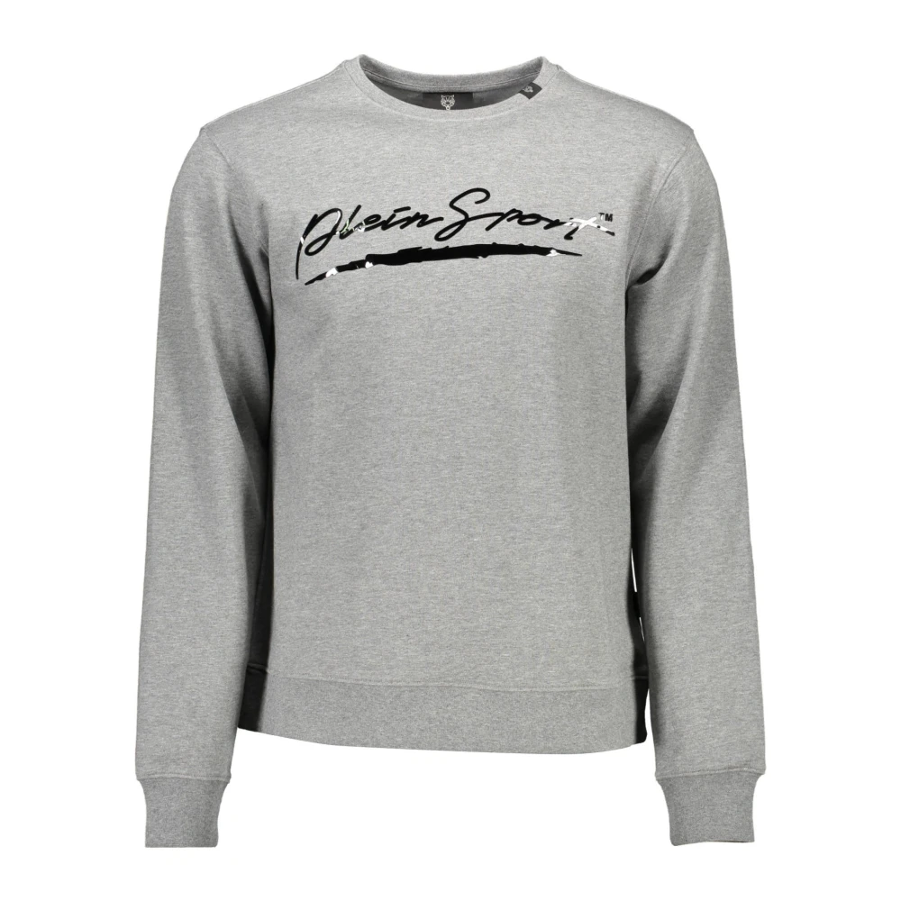Plein Sport Men's Gray Zip-Free Sweatshirt