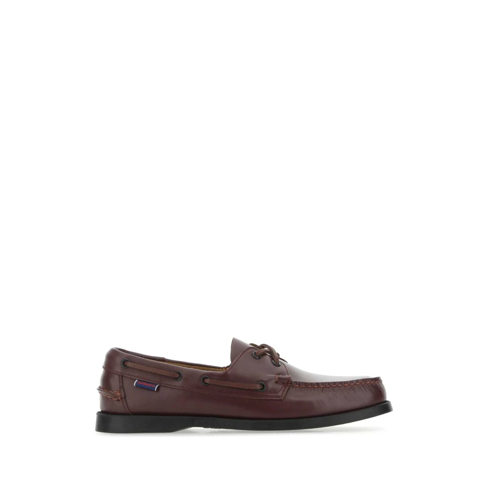 Sebago Grape Leather Portland Loafers Purple, Herr