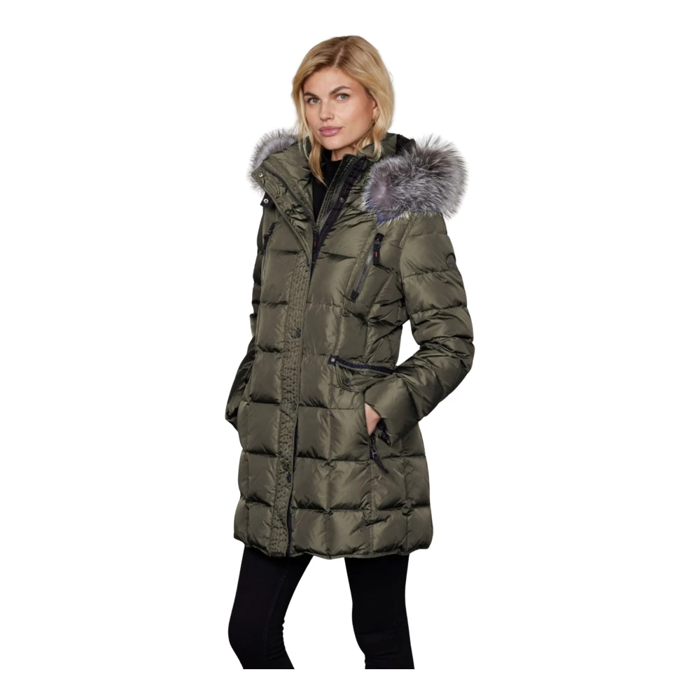 Junge Women's Green Mary Down Jacket - Down Coats - L - Coats