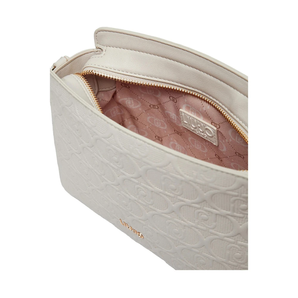 Liu Jo Beige Crossbody Tas met Gouden Details Beige Dames