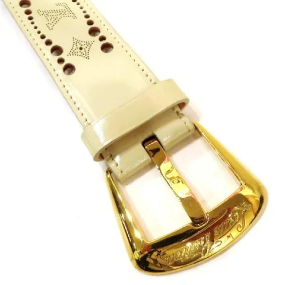 Louis Vuitton Vintage Pre-owned Fabric belts Beige Heren