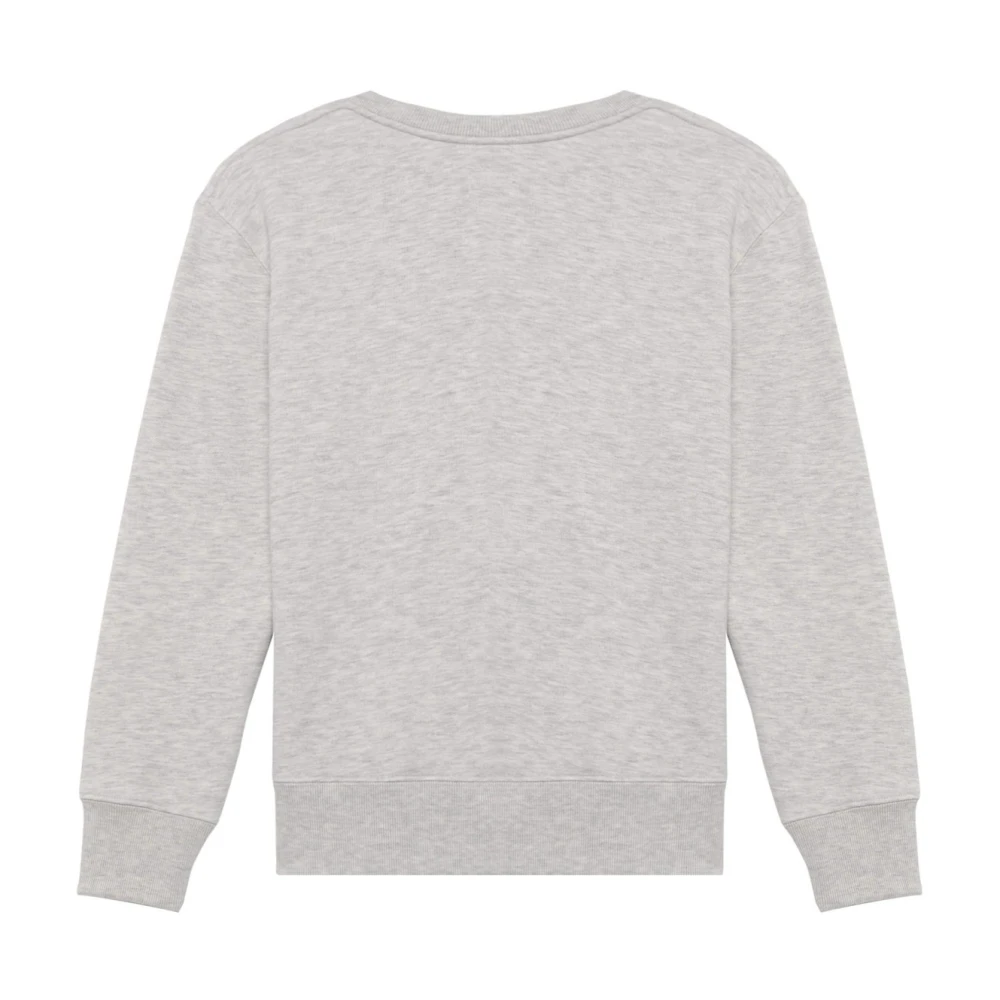Autry Geborduurde Ronde Hals Sweater Gray Heren