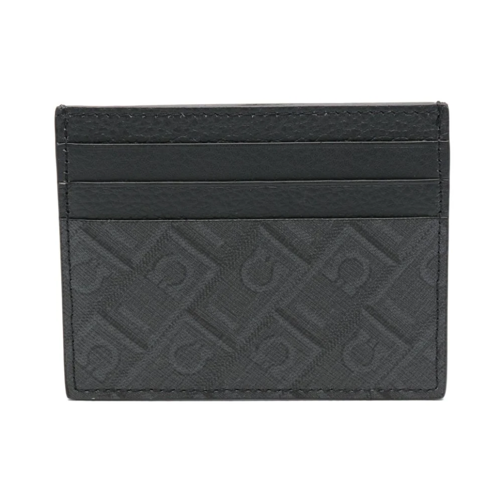 Salvatore Ferragamo Zwarte portemonnee met kaartsleuven Black Heren