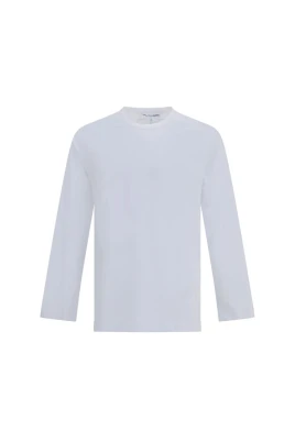 Långärmad T-shirt med tryckt logotyp