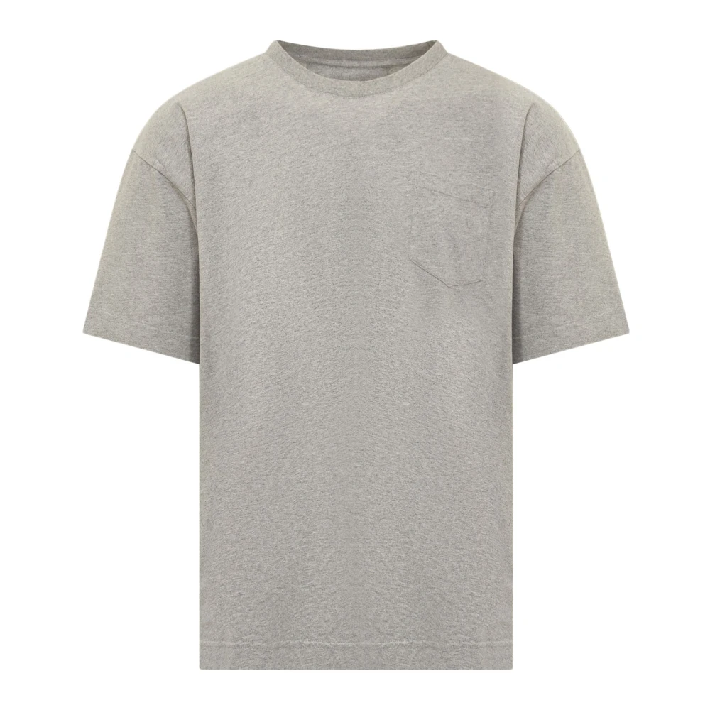Givenchy Grijze Crew Neck T-shirt met Logo Gray Heren