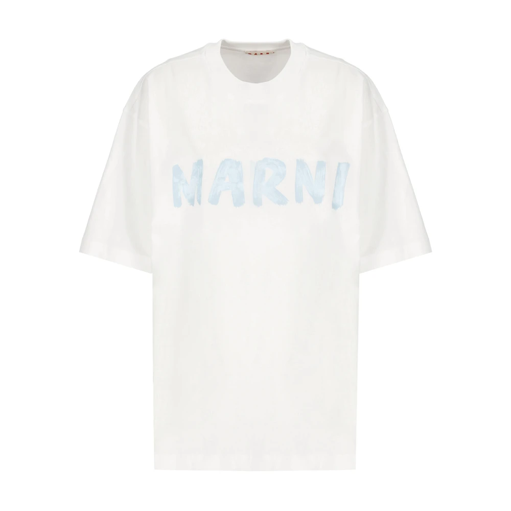 Marni Witte T-shirts en Polos White Dames