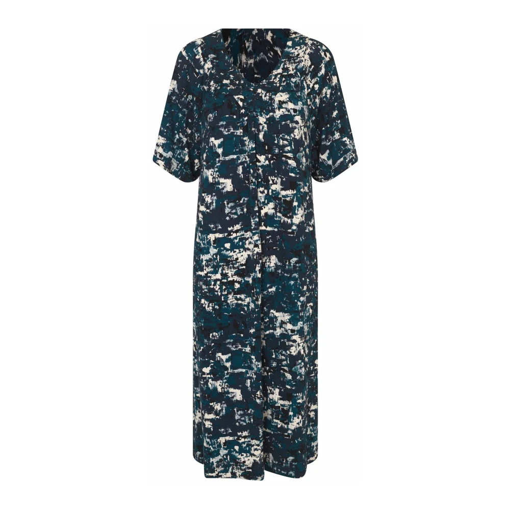 Masai Reflect Pond Jurk met V-hals Blue Dames