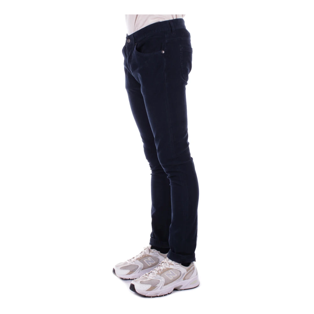 Dondup Blauwe Skinny Broek met Achterlogo Blue Heren