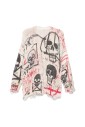 ecru-crew-neck-sweater-with-ripped-detailing