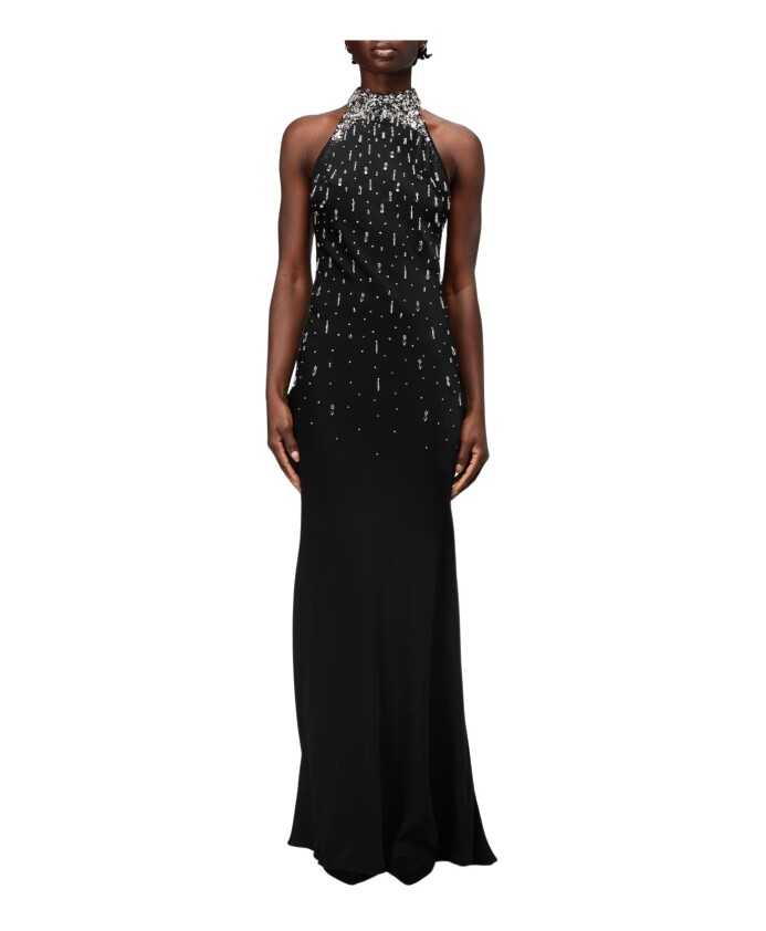 robe-longue-noire-a-col-halter