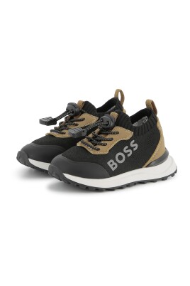 trendy-knit-and-faux-leather-sneakers
