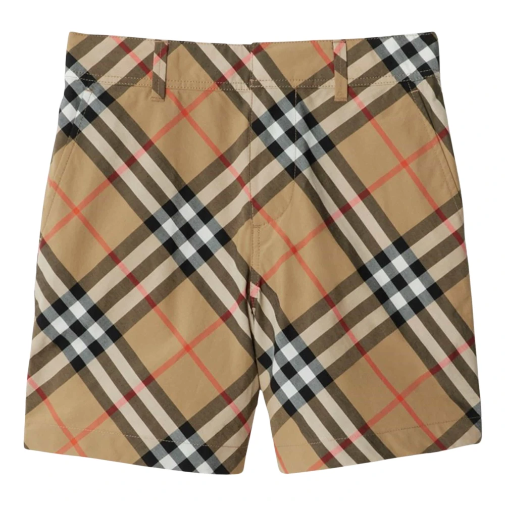 Burberry Boys Beige Check Shorts In - Shorts - 10 Y - Kids