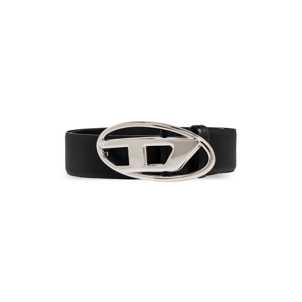 Diesel Black Belts, Male, 85 Cm, Belt With Unique Buckle