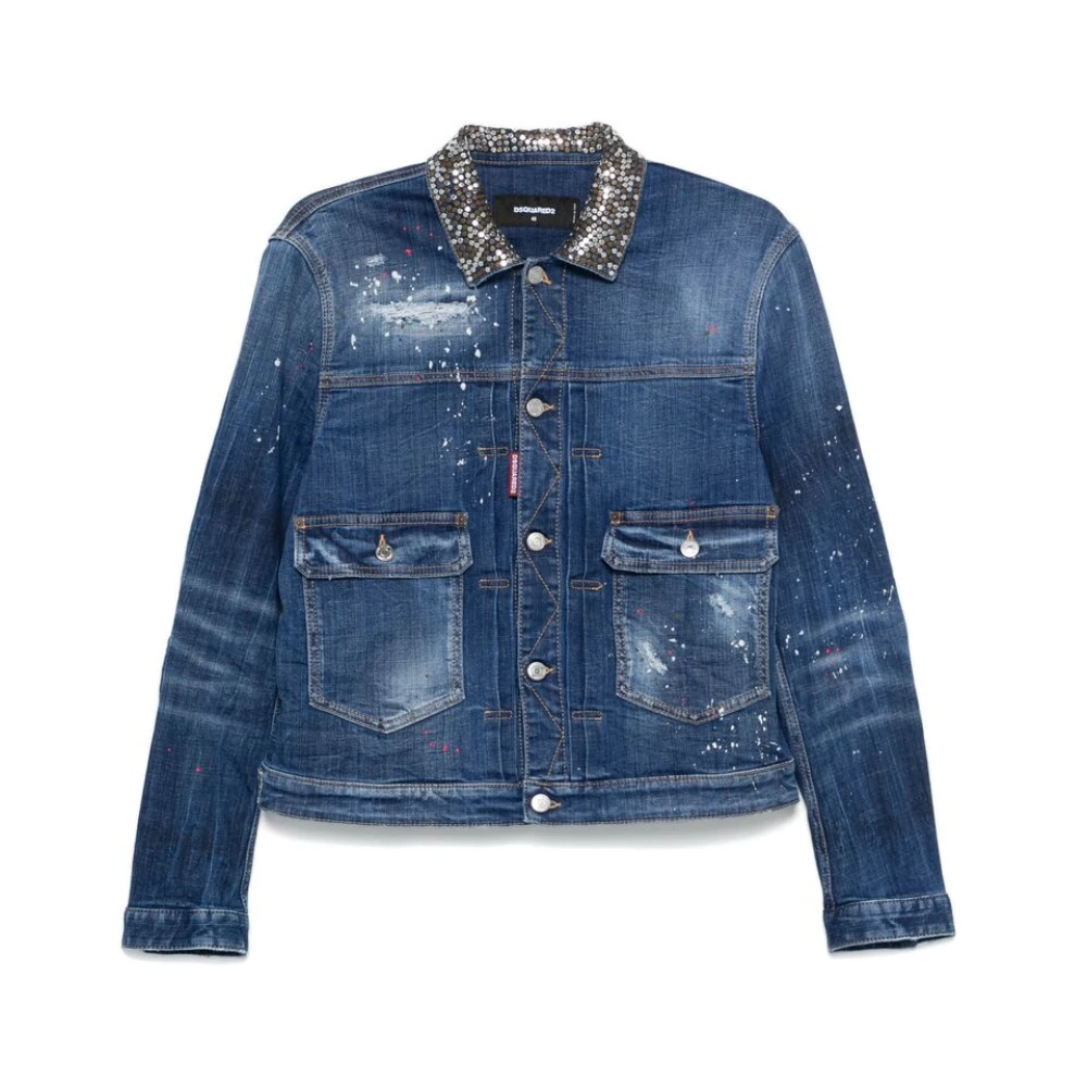 Jackets > Denim Jackets - - Dsquared2 - Modalova