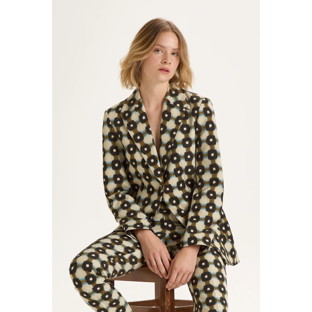 Maliparmi Gedrukte Cady Jas Multicolor Dames
