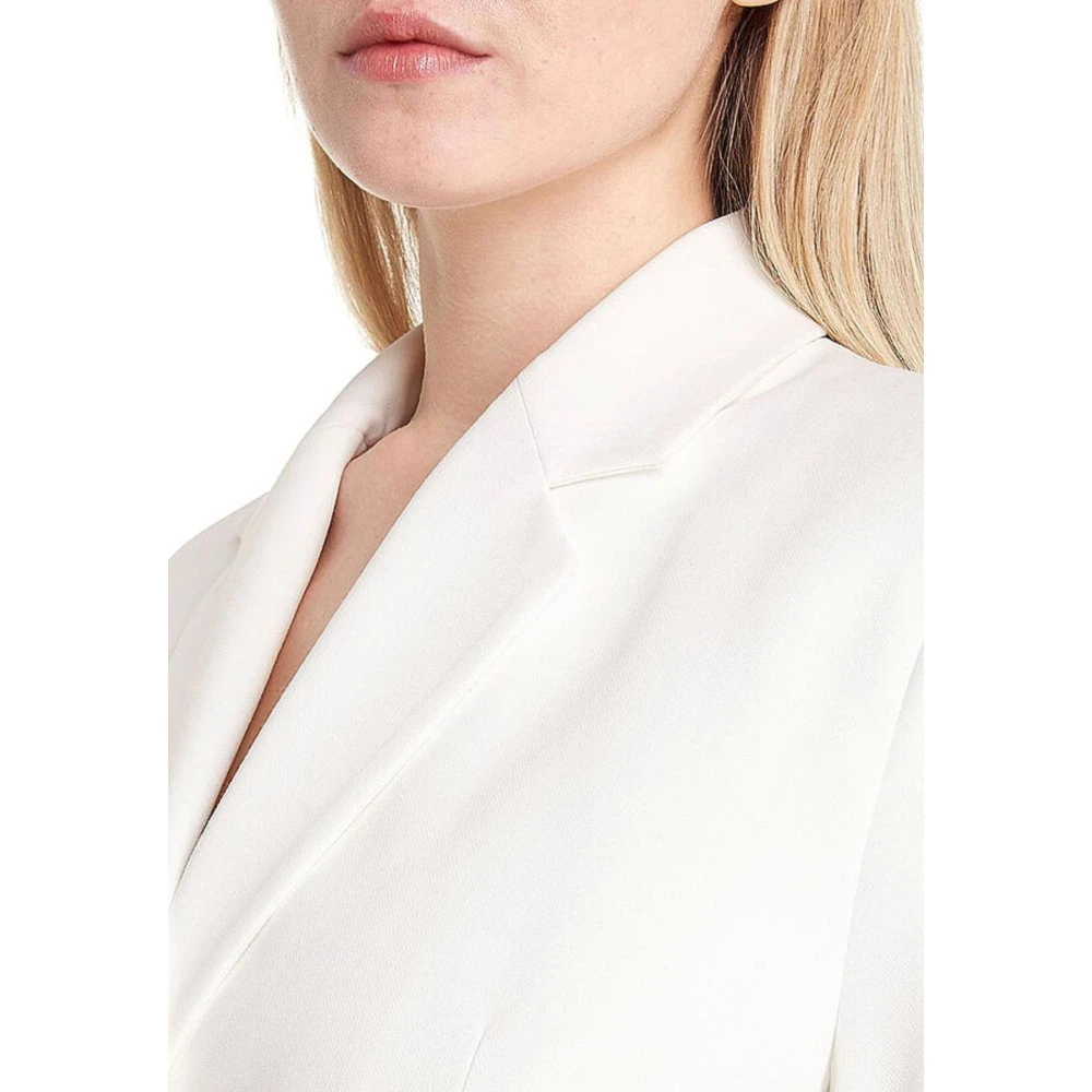Tommy Hilfiger Dames Riem Double-Breasted Blazer White Dames
