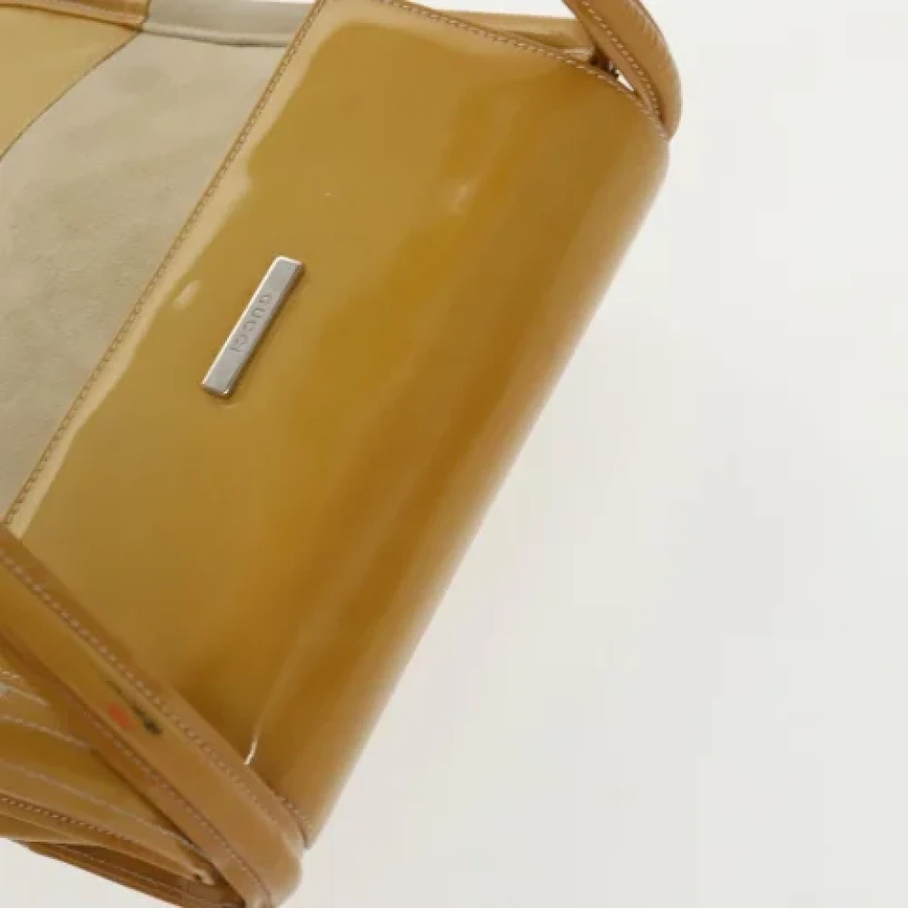 Gucci Vintage Pre-owned Leather shoulder-bags Yellow Dames