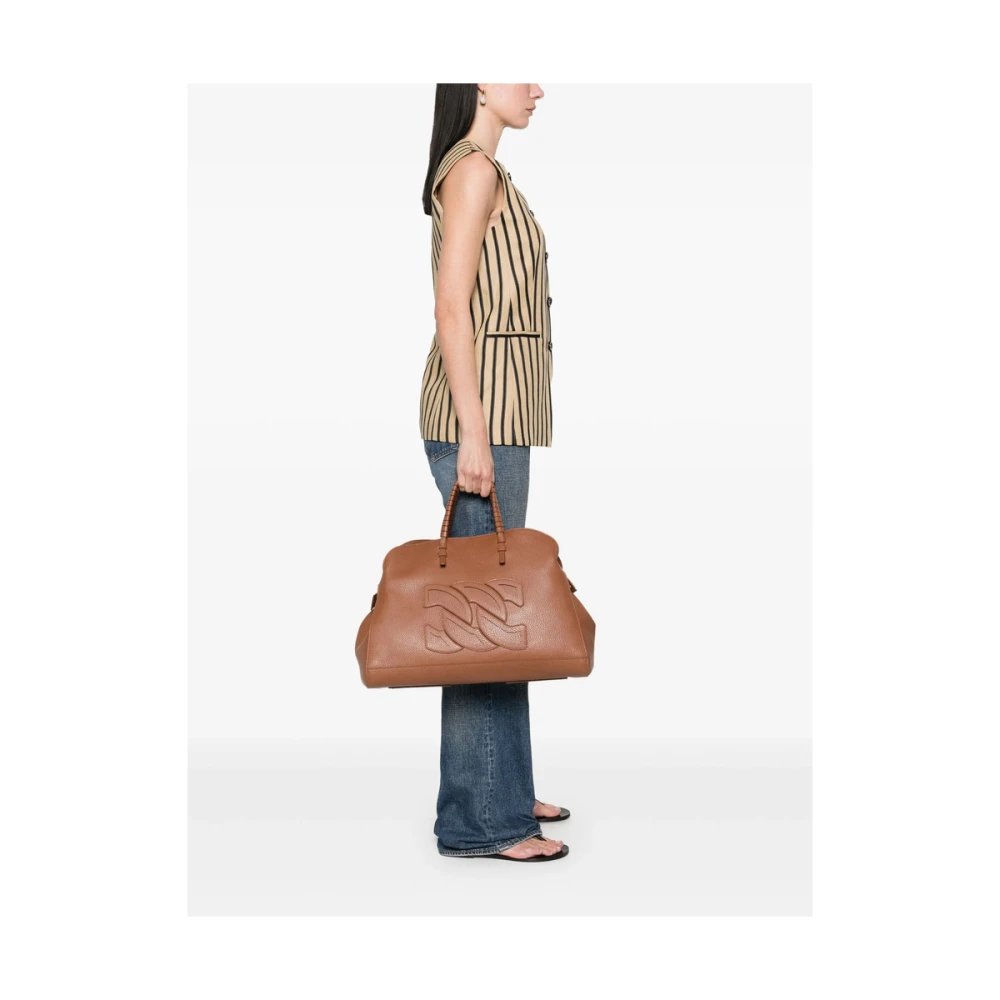Casadei Bruine Kreeftklauw Handtas Brown Dames