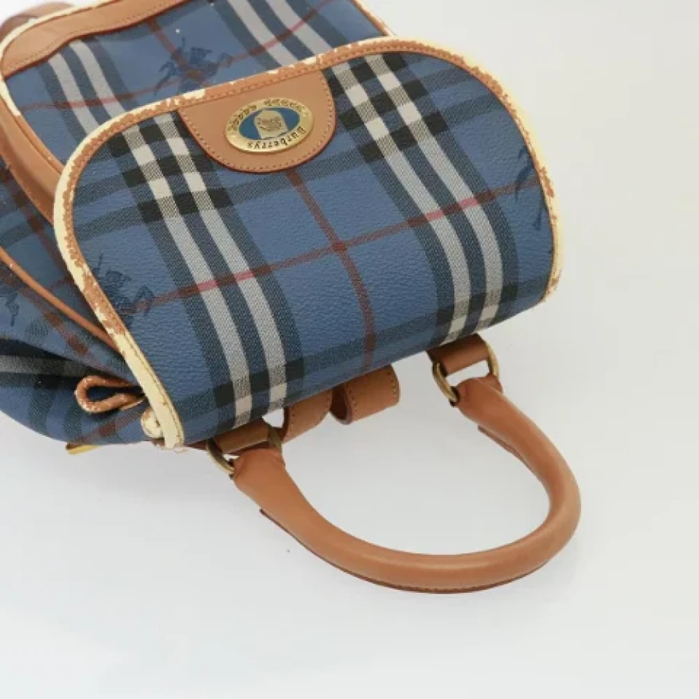 Burberry Vintage Pre-owned Leather shoulder-bags Blue Dames