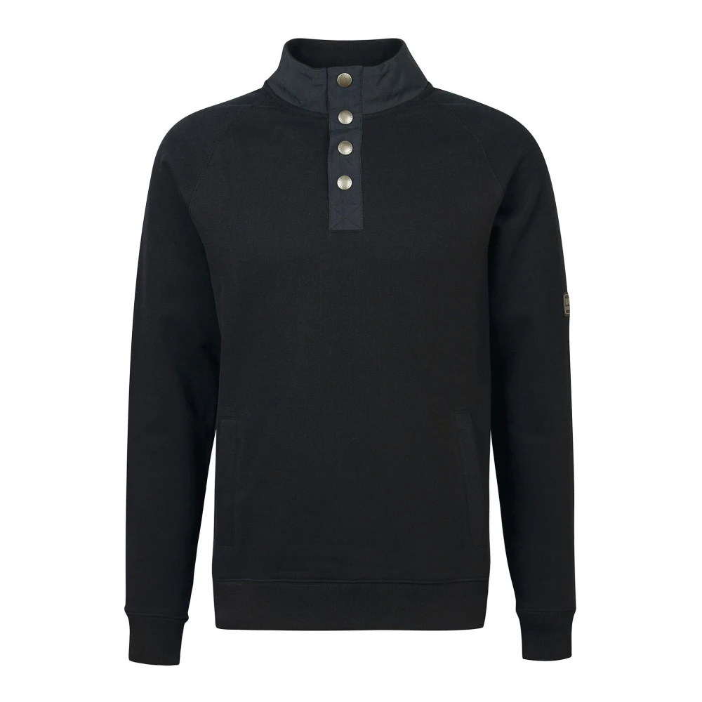 Barbour Klassieke Zwarte Dual Sweatshirt Stijlvol Casual Black Heren