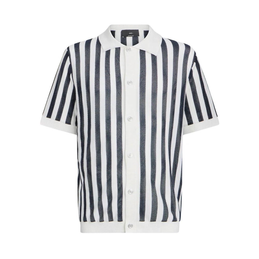 Liu Jo Herr Blå Skjortor L, Qa6121.4 Short Sleeve Shirt
