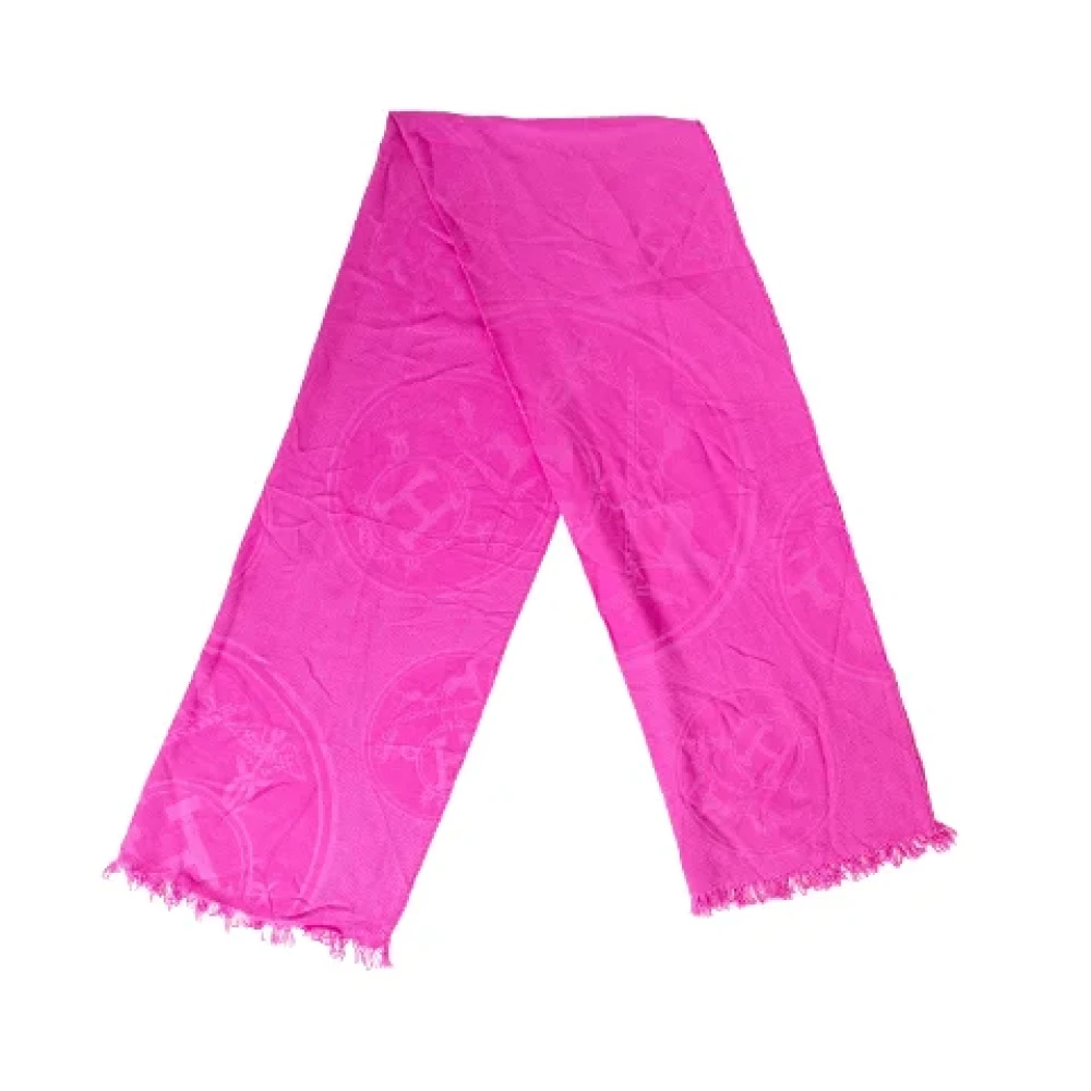 Hermès Vintage Pre-owned Silk scarves Pink Dames