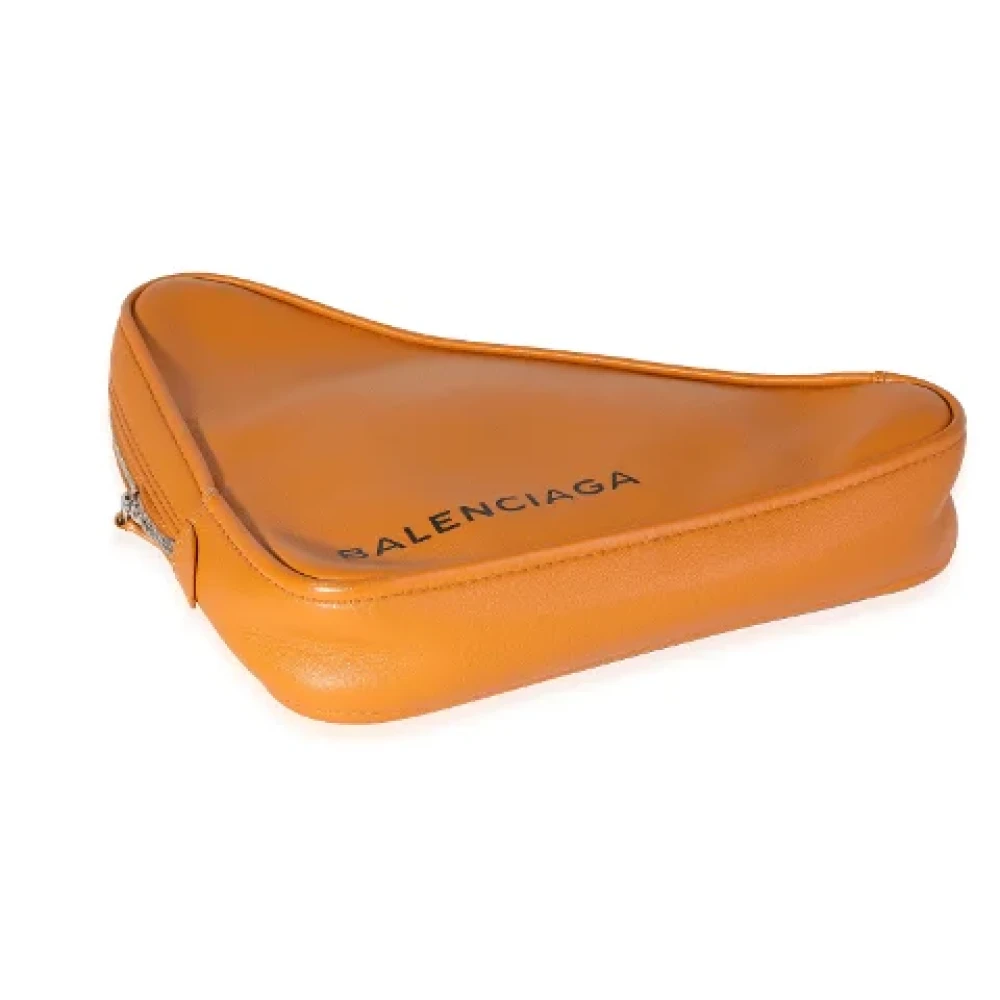 Balenciaga Vintage Pre-owned Leather clutches Orange Dames