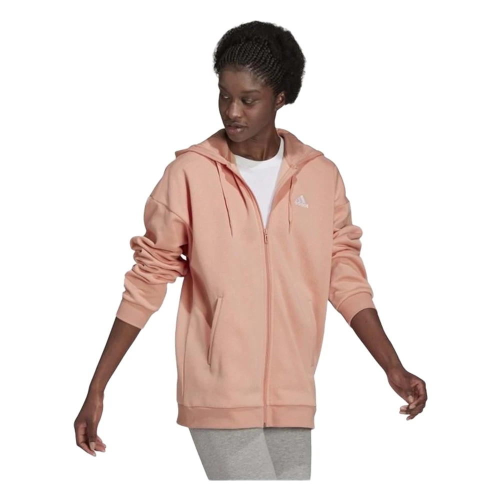 Adidas Essentials Small Logo Jas Pink Dames