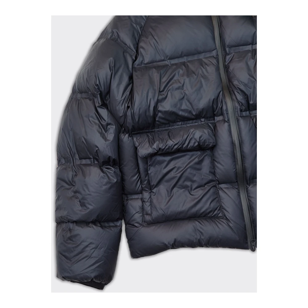 Arte Antwerp Zwarte Puffer Crop Jas Blue Heren