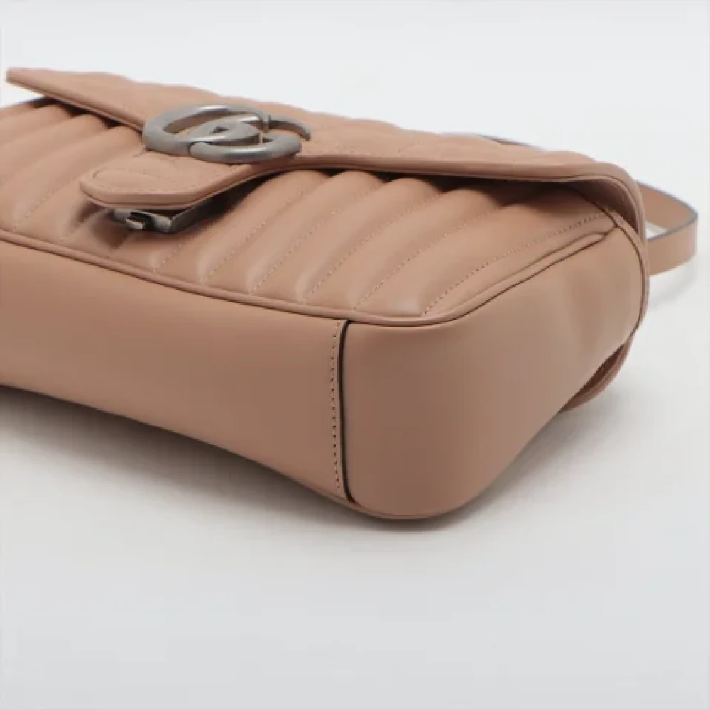 Gucci Vintage Pre-owned Leather gucci-bags Beige Dames