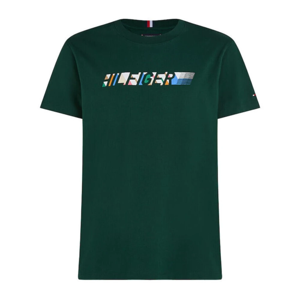Tommy Hilfiger Gestreept T-shirt en Polo Set Green Heren