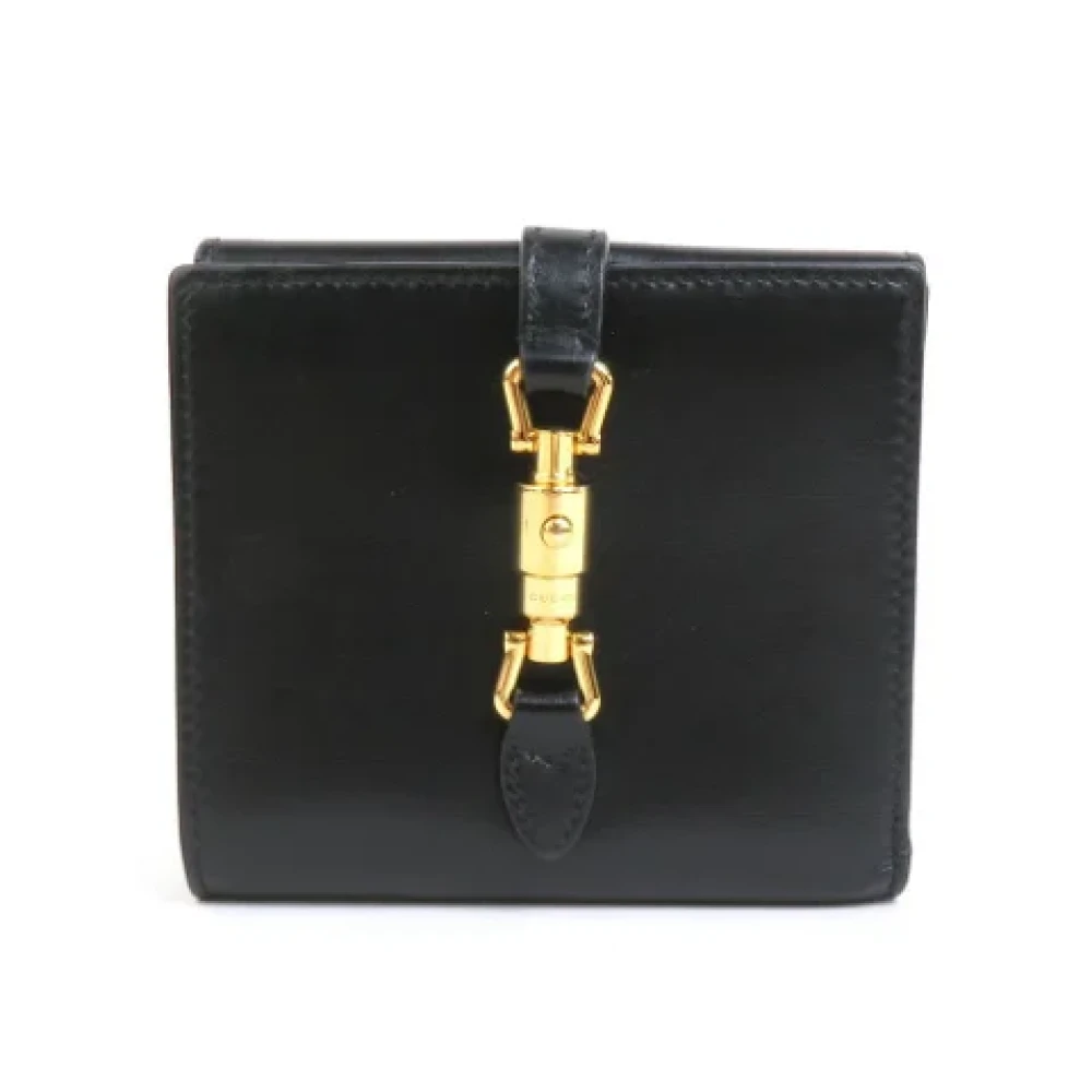 Gucci Vintage Pre-owned Leather wallets Black Dames