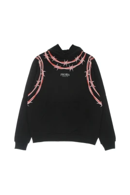 Barbed Wire Print Hoodie