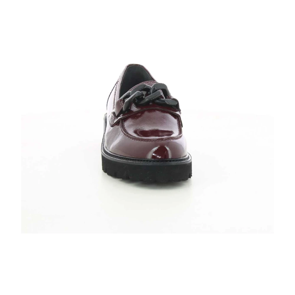 Gabor Stijlvolle Bordeaux Dames Loafers 35.240 W23 Red Dames