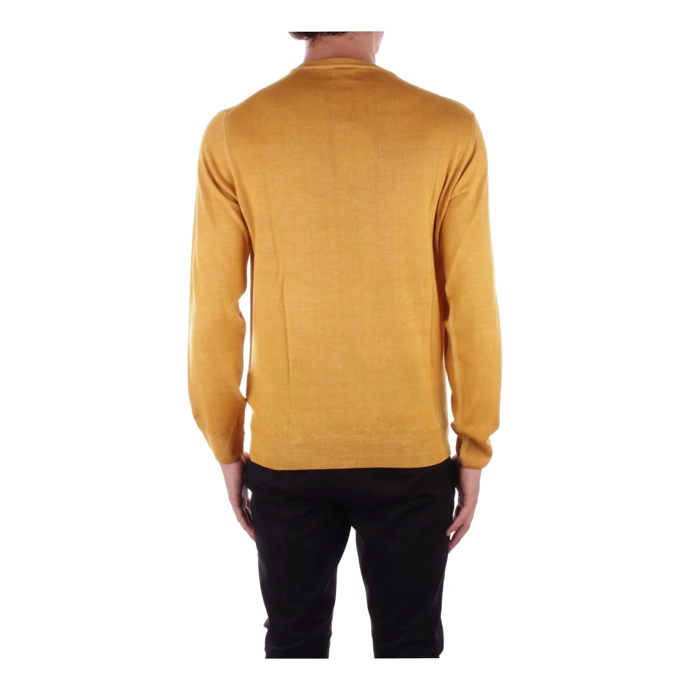 Woolrich Gele Logo Trui Yellow Heren