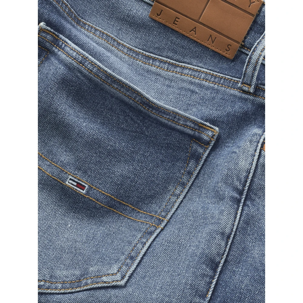 Tommy Jeans Blauwe Skinny Fit Stretch Denim Jeans Blue Heren