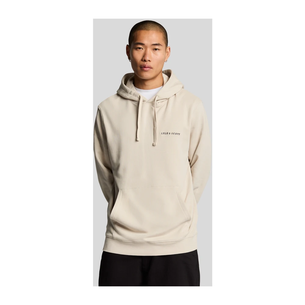 Lyle & Scott Mid Layers Loopback Geborduurde Hoodie Black Heren