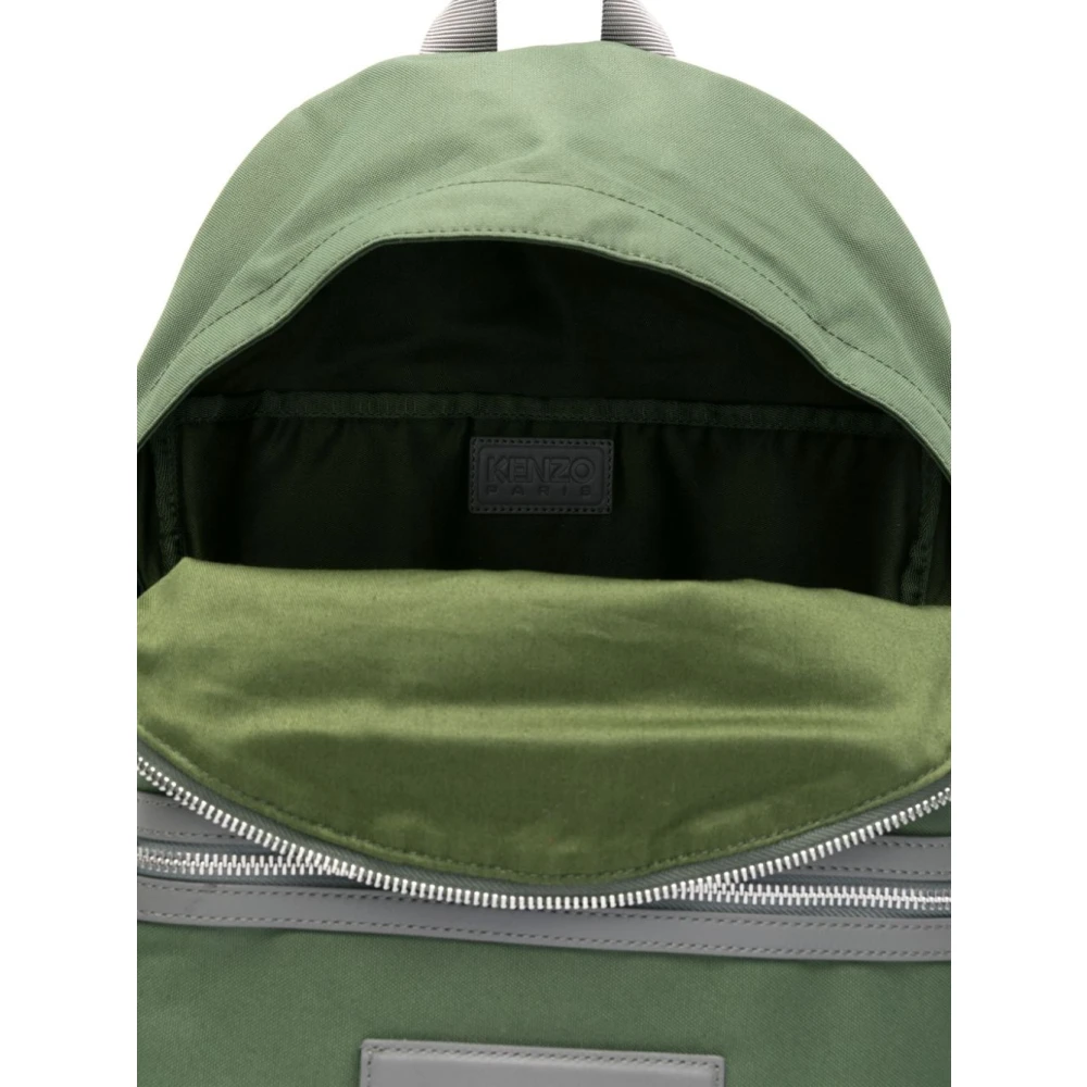 Kenzo Canvas rugzak met ritssluiting Green Heren