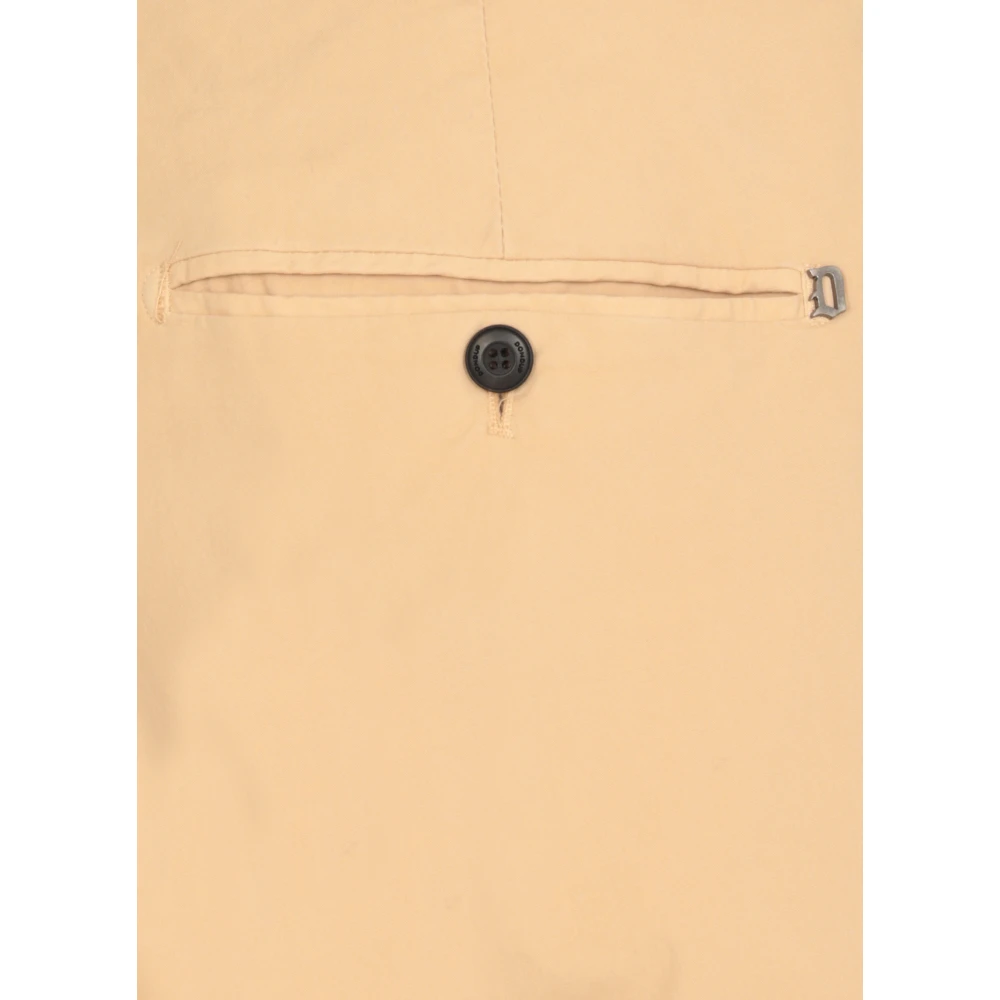 Dondup Beige Katoenen Broek met Zakken Beige Heren