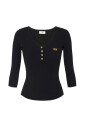 pull-noir-avec-col-en-v-et-details-dores