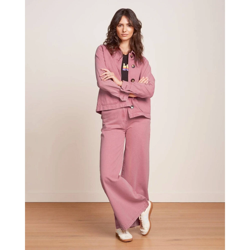 king louie Peppa Gekleurde Denim Broek Pink Dames