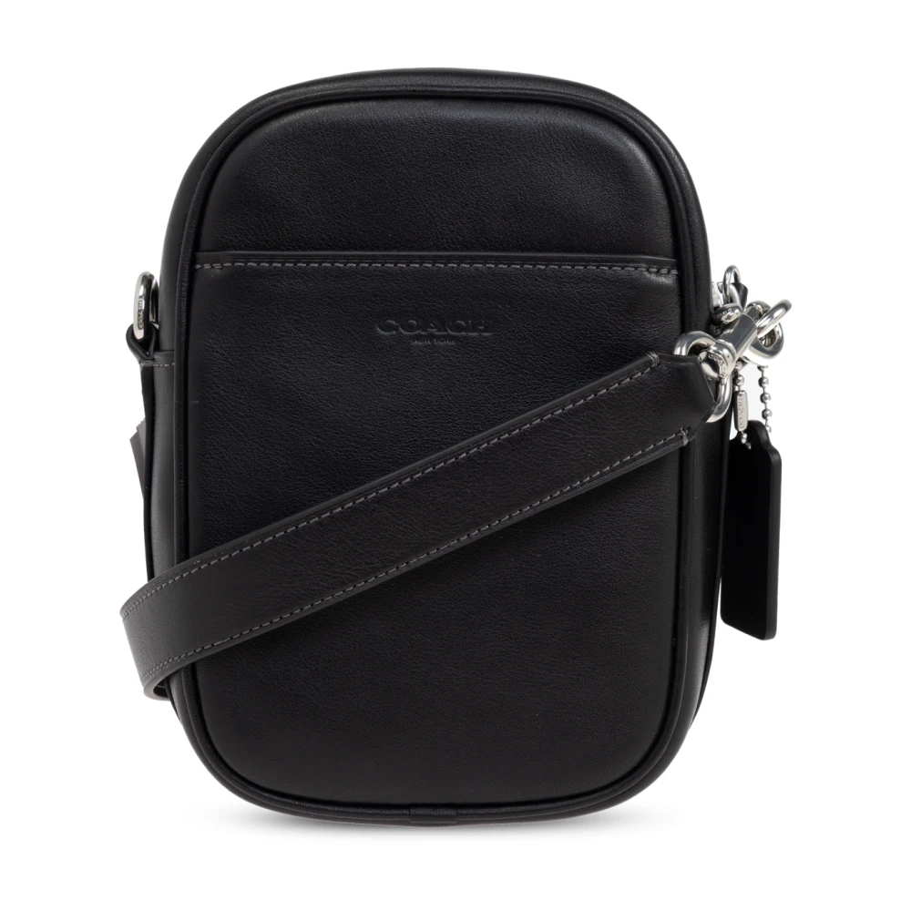 Coach Leren schoudertas Black Heren