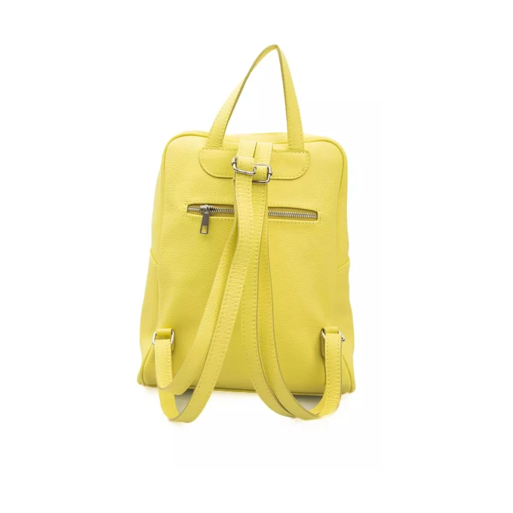 Baldinini Sunshine Yellow Leren Rugzak Yellow Unisex