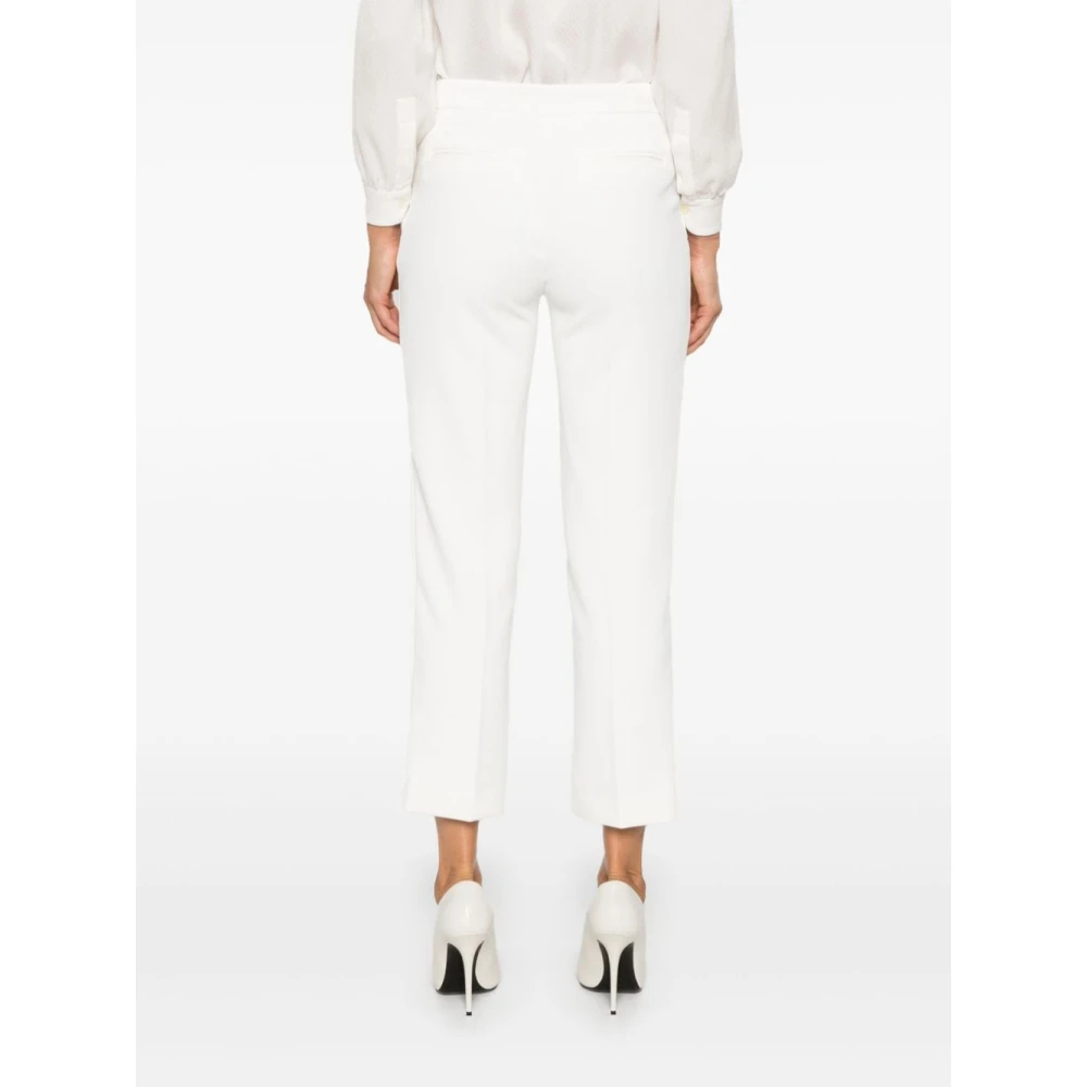 Elisabetta Franchi Witte Broek voor Vrouwen Aw24 White Dames