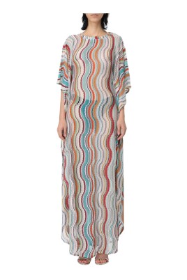 robe-longue-en-tricot-ondule-colore
